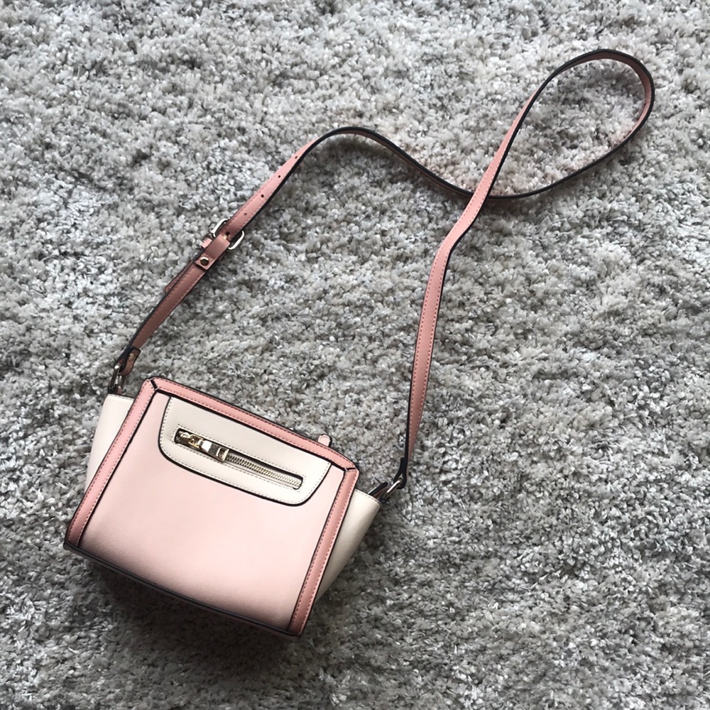 Pink Color Block Purse